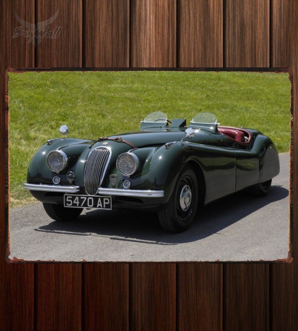 Металлическая табличка Jaguar XK120 Alloy Roadster 347 Металлическая табличка Jaguar XK120 Alloy Roadster 347
